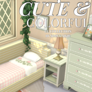 Collection CC mignonne et colorée pour *Les Sims 4* par SIMSMAJKIE