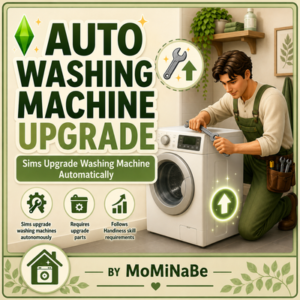 Mise à jour automatique machine à laver dans Les Sims 4 par MoMiNaBe