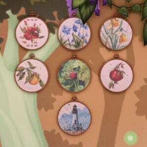 Collier broderie numérique Sims 4 fleurs et motifs variés