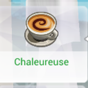 Tasse de café latte du jeu Les Sims 4