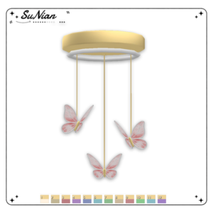 Mobile de plafond papillons pour *Les Sims 4* en style élégant