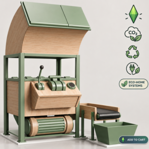 Système écologique pour maison dans *Les Sims 4*: composteur et gestion des déchets