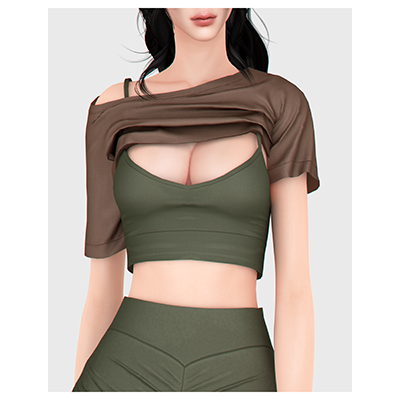 T-shirt à manches courtes avec décolleté