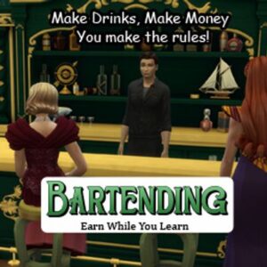 Jeu Les Sims 4 : Barman, préparer des boissons et gagner de l'argent