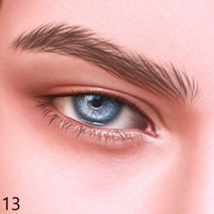 Œil bleu stylisé pour Sims 4, jeu vidéo
