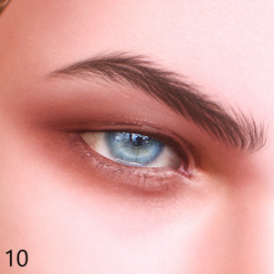 Œil bleu stylisé du jeu Les Sims 4