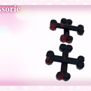 Accessoire coiffure en forme de croix os pour *Les Sims 4*, 22 variantes.