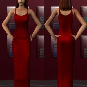 Robe de soirée Red Elegance par Thomas|TSR