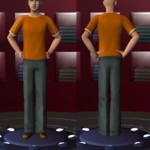Tenue décontractée orange par oldmember_Springheel01