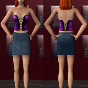 Corset violet par Wise Washu