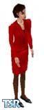 Tailleur rouge par Erika