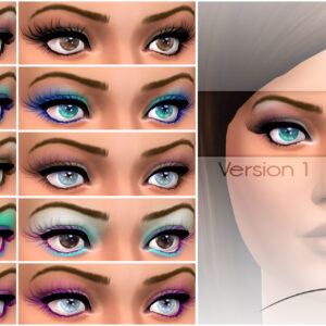 Faux cils en 5 couleurs de mascara par -Shady-
