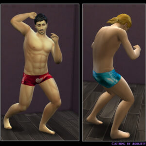 Huit boxers métallisés pour homme par Ashkitty
