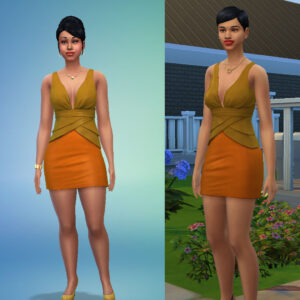 Trois robes de cocktail colorées par Davinia