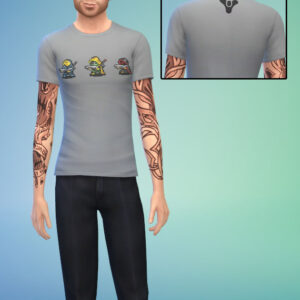 T-shirt rétro Destiny pour homme par Deefect