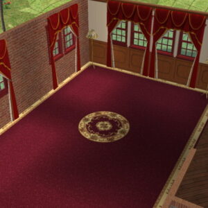 Tapis rouge brodé par Dutchboy