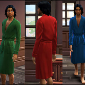 Peignoirs homme (bain / lit) recolorés par Julie J