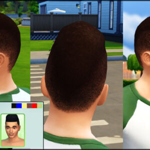 Coupe flattop haute pour homme par Julie J