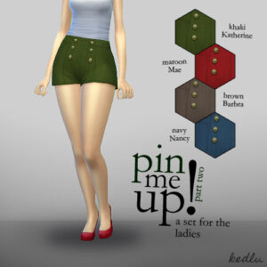 Pin me up ! (partie 2) — shorts rétro taille haute par KEDLU_