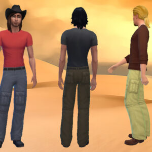 Pantalon à poches pour homme par Kiara24