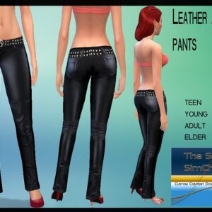 Pantalon en cuir Anarchy pour femmes par Lady Ivory