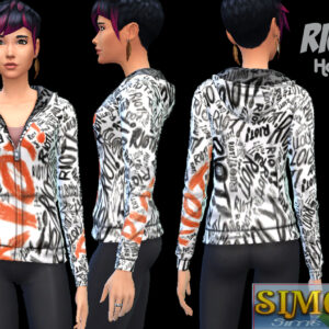 Sweat à capuche Riot pour femme par Lady Ivory