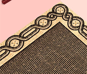 Ensemble mosaïque bordée de pâquerettes par RGiles