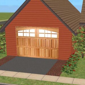 Porte de garage en chêne par SimLana71