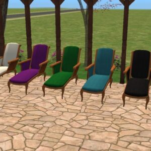 9 fauteuils inclinables Chez Chaise recolorés par Temporary