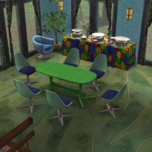 7 tables à manger en bois plat recolorées par Temporary