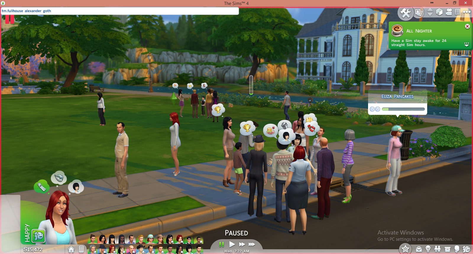 Full House Mod, agrandir la taille du foyer