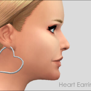 Boucles d'oreilles cœur (non default) par Vampire_aninyosaloh