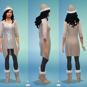 Chapeau et bottes en fourrure pour femmes par Zebew