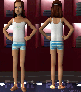 Pyjama rayé pour fillette par _breezy