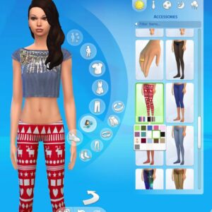Leggings rennes de Noël pour femme par christmas fear