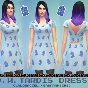 Robe TARDIS Doctor Who par clalobaciel