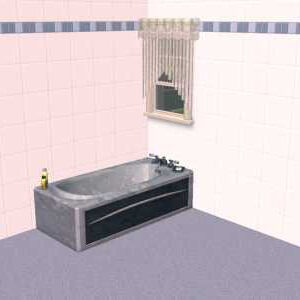 Baignoire rectangulaire bleu acier par dhevynstarr