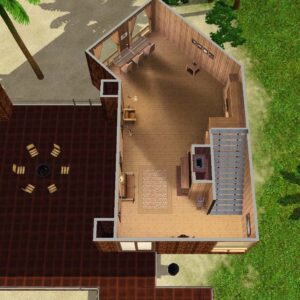 Maison de plage pour deux Sims par dsportsteen