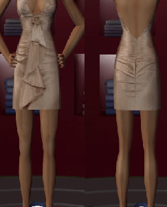 Robe dos nu champagne par hessianhost