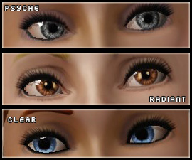 Triple Eye Default Replacements, yeux par défaut en 3 styles par icedmango