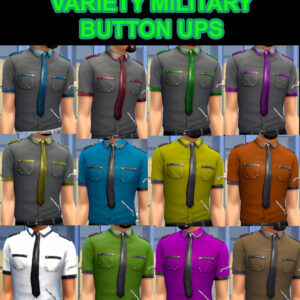 Chemises militaires variées, 12 nouveaux motifs par jesus_wept