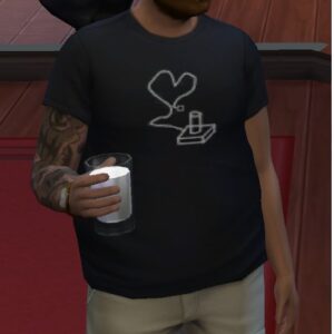 T-shirt I love Joystick par sevenfisher