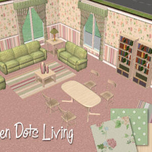 Salon à pois verts par sweetmarie