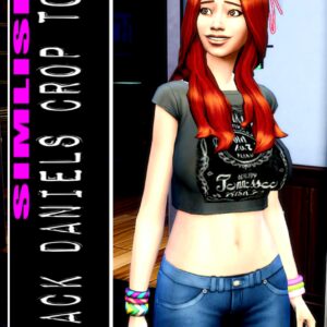 Crop top Jack Daniels en simlish par tonicmole