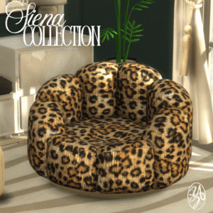 Fauteuil léopard collection Siena pour The Sims 4 par AZHarmonn