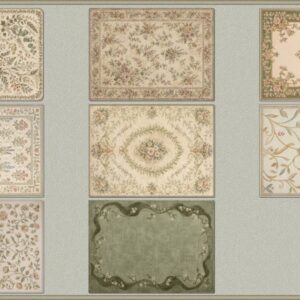 Tapis décoratifs pour *Les Sims 4* aux motifs floraux variés