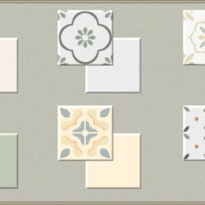 Carrelages décoratifs pour *Les Sims 4* en motifs floraux