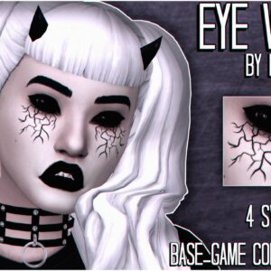 Maquillage virtuel 'veines yeux' pour Sims 4 par Dolltrait