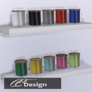 Roulesaux de tissu métallisé pour *Les Sims 4* en divers couleurs