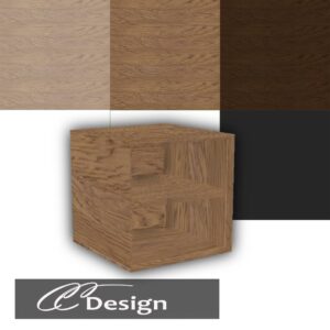 Boîtier en bois pour meuble dans *Les Sims 4*